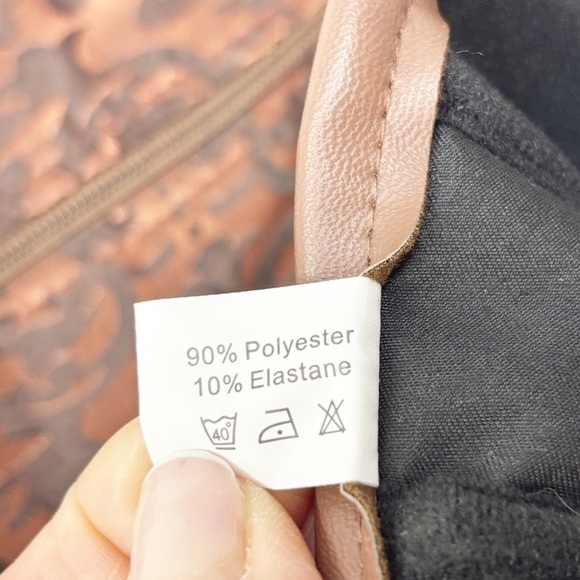 Bustier Corset Brown Brocade Lace Up Stretch Plus Size XXL Steampunk Pin-Up Goth - Picture 7 of 7